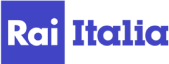 Rai Italia logo in blue – Italian TV channel in the USA